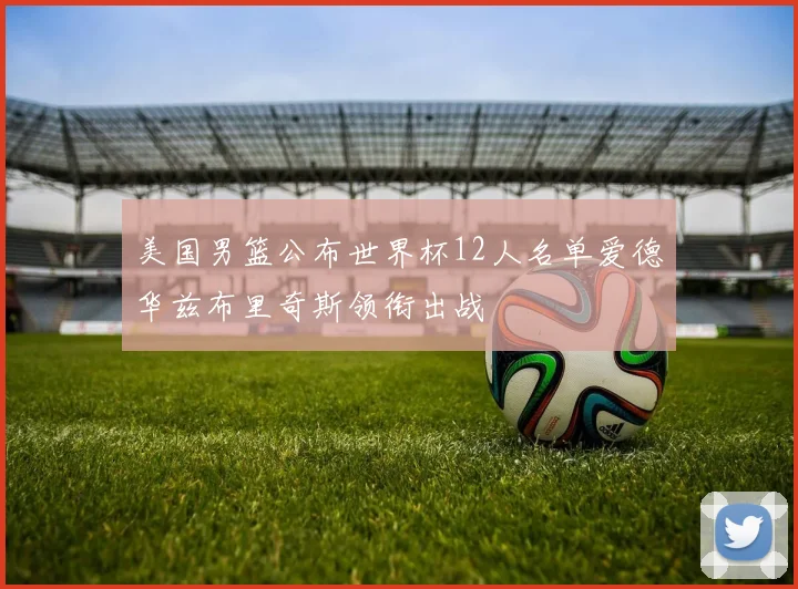 美国男篮公布世界杯12人名单爱德华兹布里奇斯领衔出战
