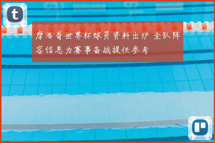 摩洛哥世界杯球员资料出炉 全队阵容信息为赛事备战提供参考